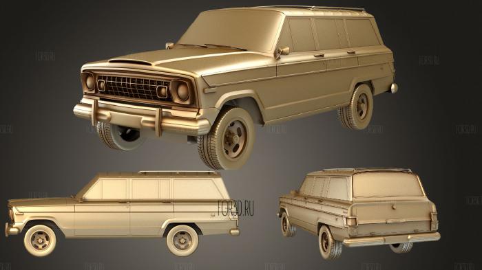 Jeep Wagoneer 1978 3d stl модель для ЧПУ